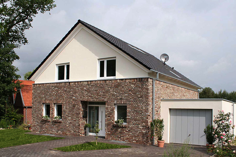 EFH Neubau gewaschener Klinker